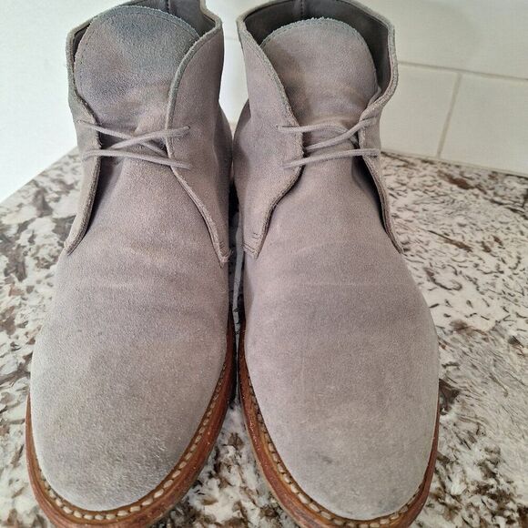 THURSDAY GRAY SUEDE BOOTS size 9 - Picture 1 of 8
